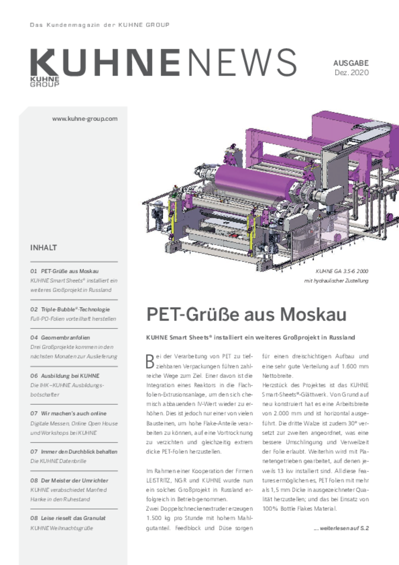 Ansicht KUHNE Newsletter