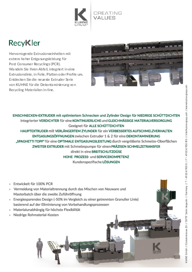 Informationsblatt zu KUHNE Recykler